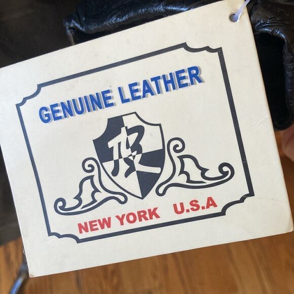 Wilda New York USA Genuine Black Leather Fully Lined Coat Women’s Size Large New - Picture 3 of 15